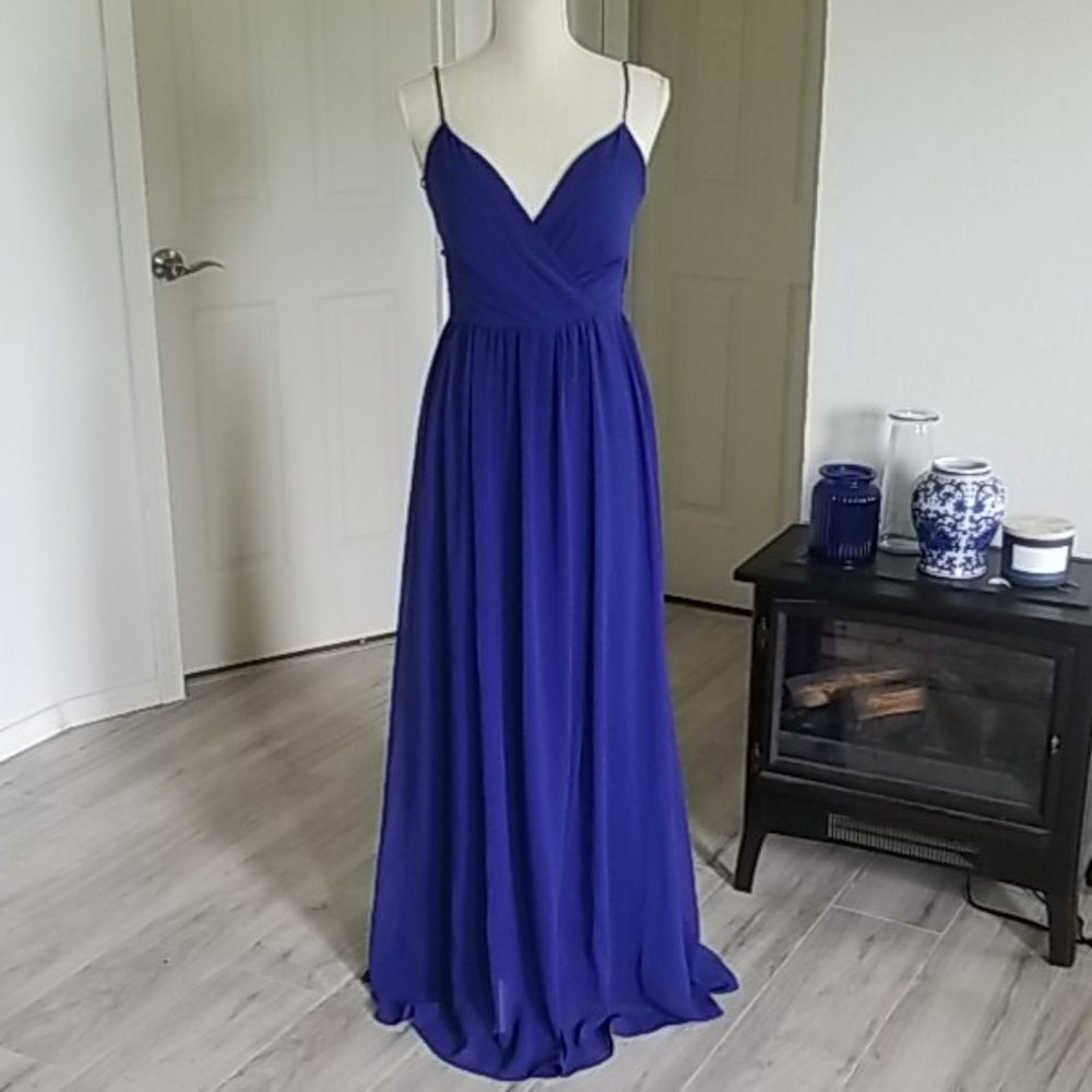 City Vibe royal blue maxi dress, size 5